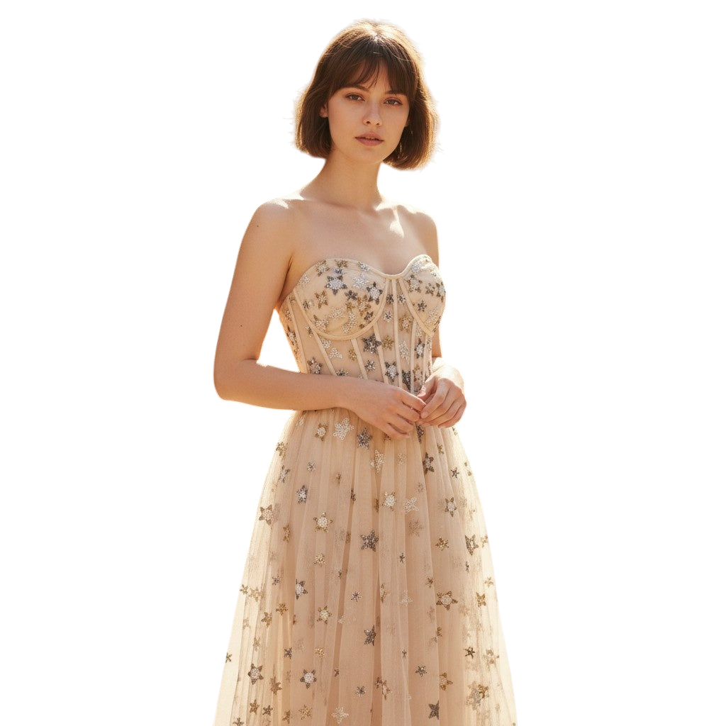 Starlit Dream Gown: Dance Among the Stars