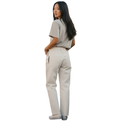 Classic Creamy White Women's Jeans - The Pants That Whisper Style
