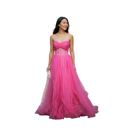 Bubblegum Bliss Evening Gown: Flutter into Fabulousness!