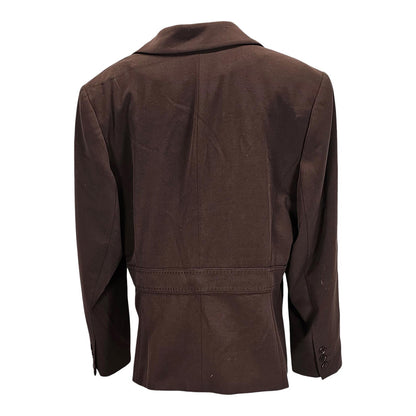 Worthington Chic Brown Women's Blazer and Pants Suit Set/16W