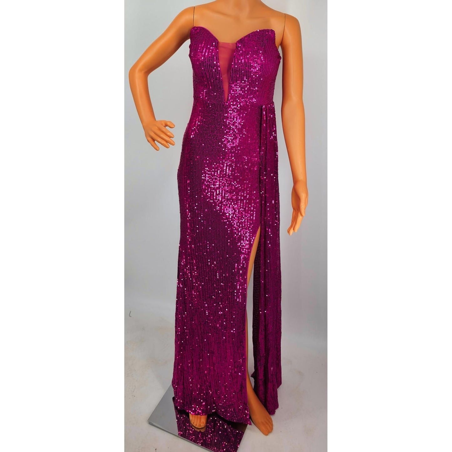 Sparkle Like You Mean It Strapless Sequin Gown
