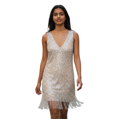 Sparkle & Fringe Fiesta Dress - Let the Good Times Shine!