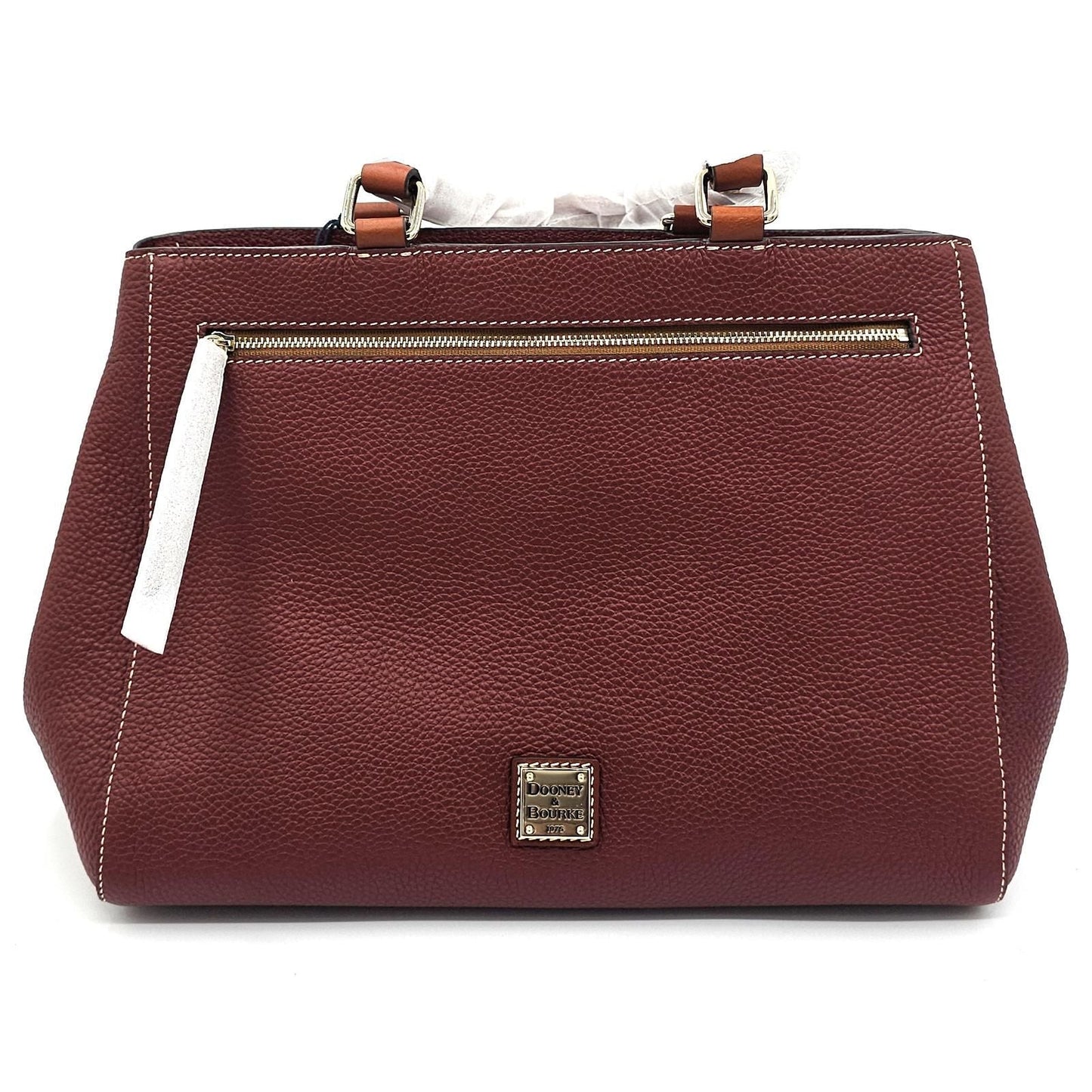 Pebble Grain Classic Leather Satchel - Beauty