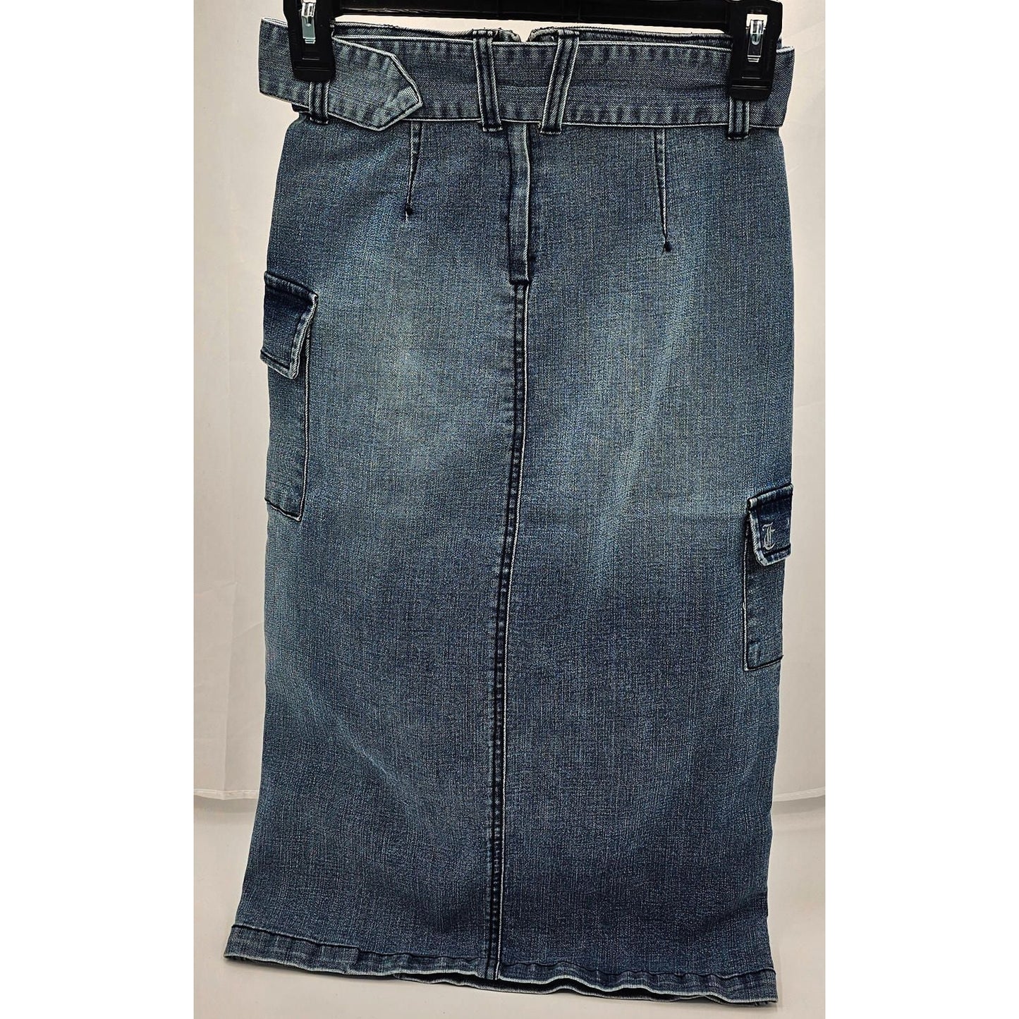 Denim Ankle Length Skirt