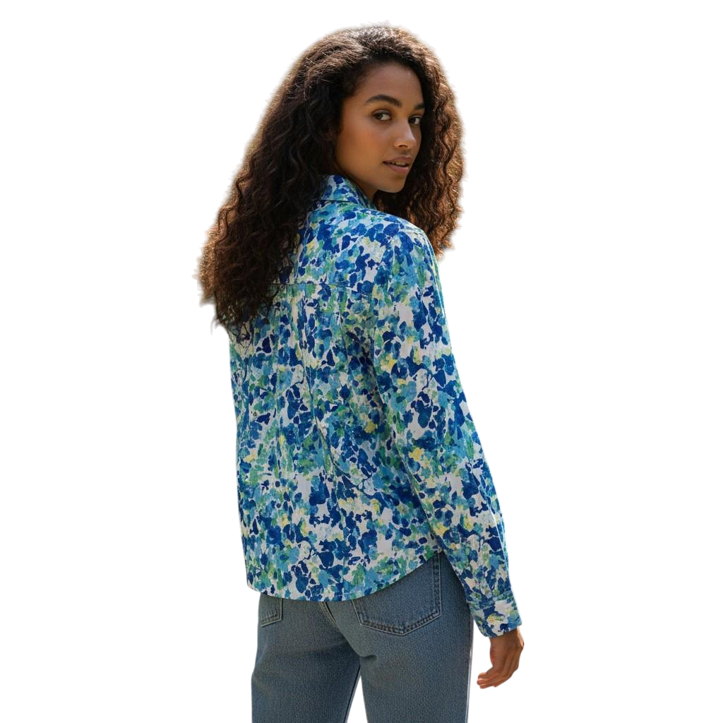 Floral Fiesta Women's Casual Jacket - Button Up Your Style!