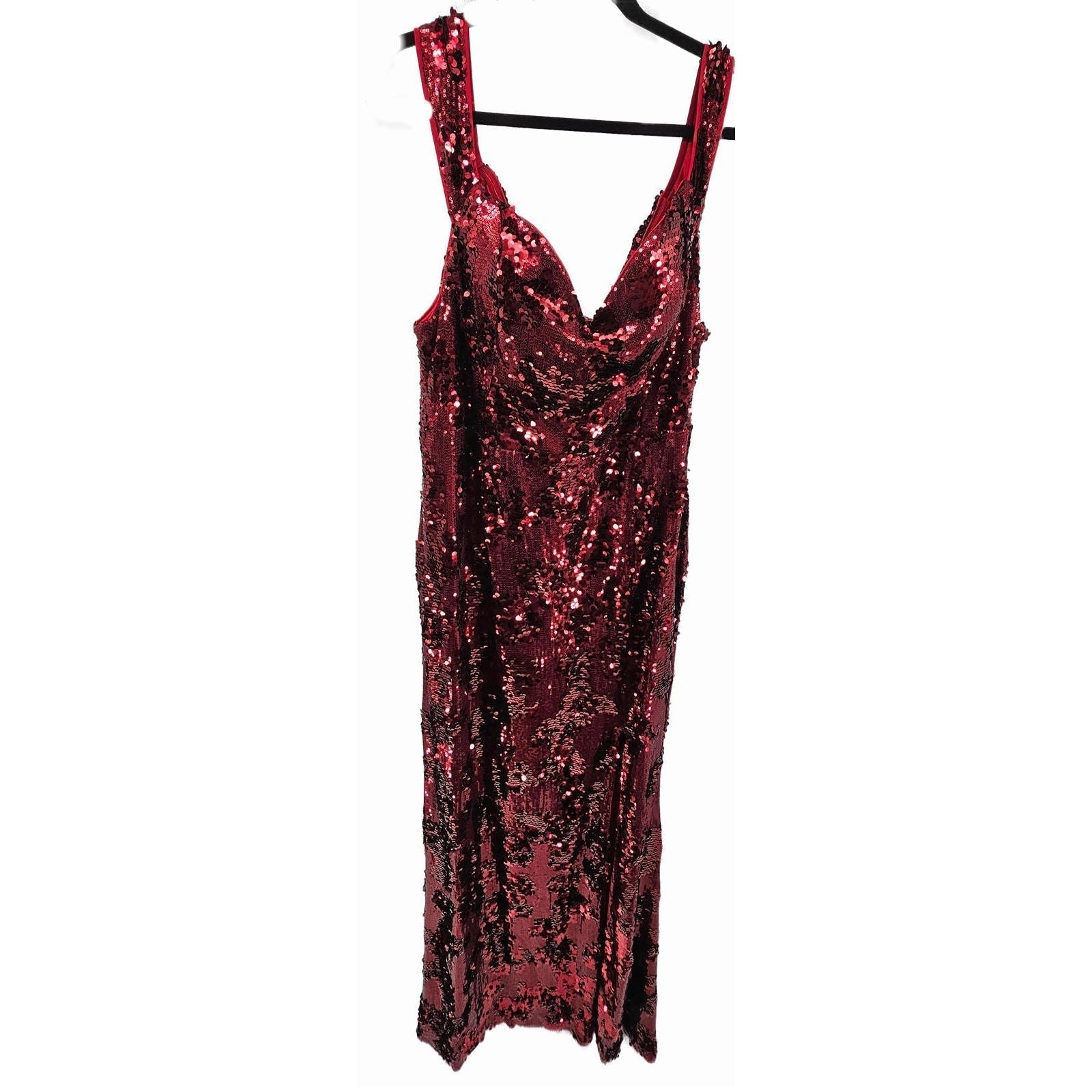Faeriestyle 1Dazzling Red Sequin Evening Dress/4X