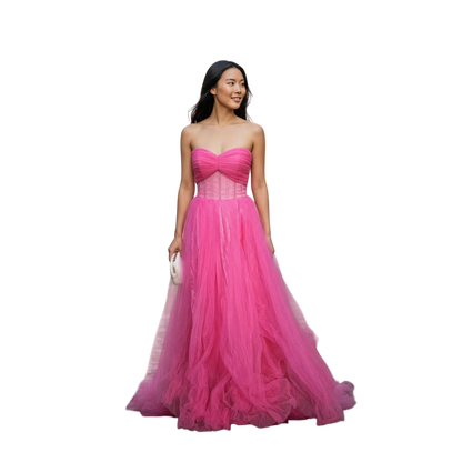 Bubblegum Bliss Evening Gown: Flutter into Fabulousness!