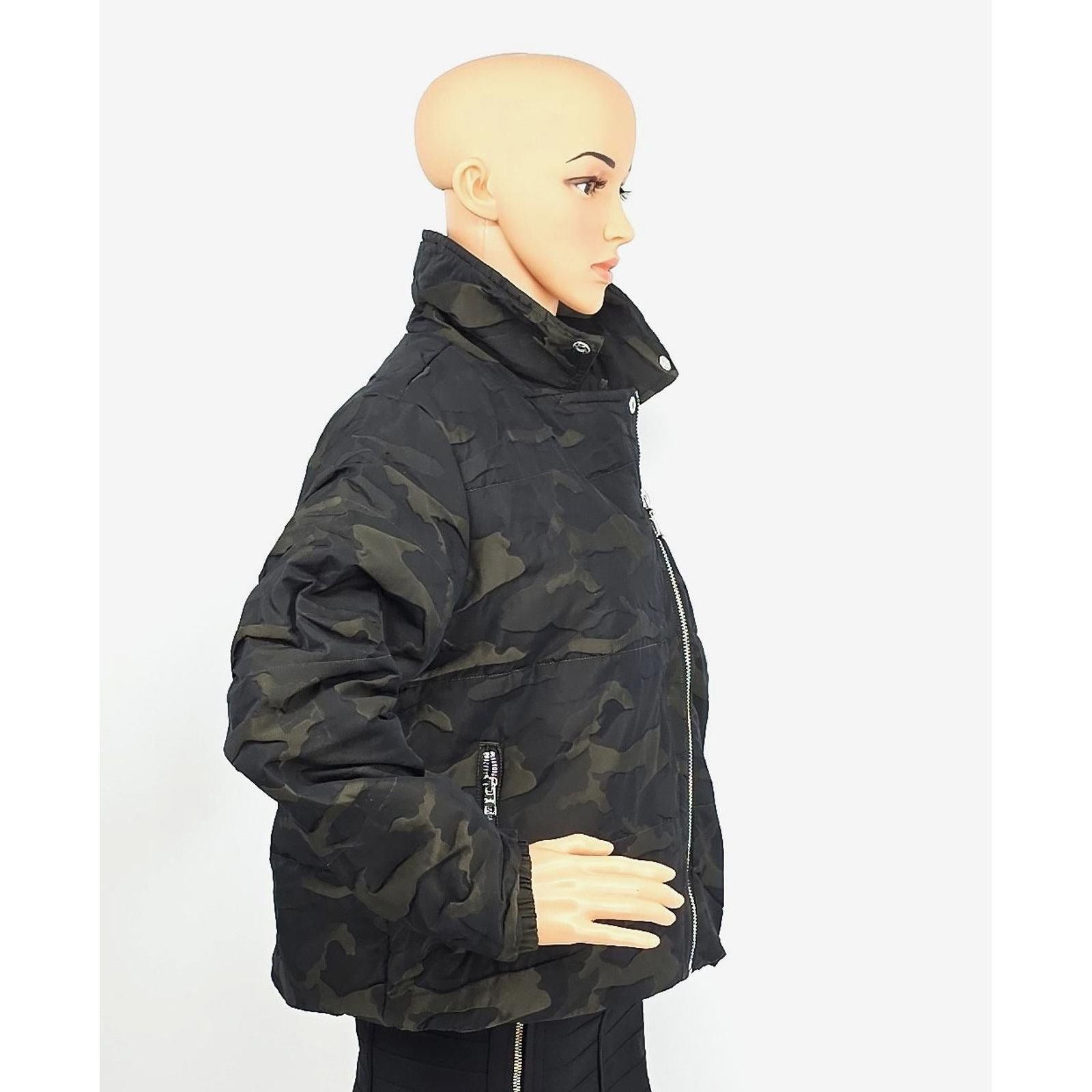 Juicy Couture Moto Puffer Jacket Camouflage - Zip Up & Stand Out!/S