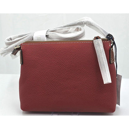 Pebbled Leather Crossbody Handbag