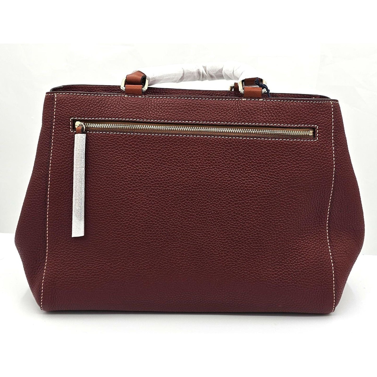 Pebble Grain Classic Leather Satchel - Beauty