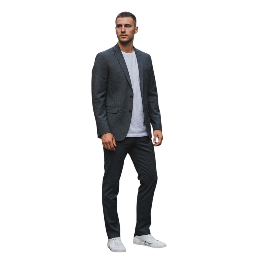 Dapper Dynamo: Classic Grey Blazer for Every Occasion