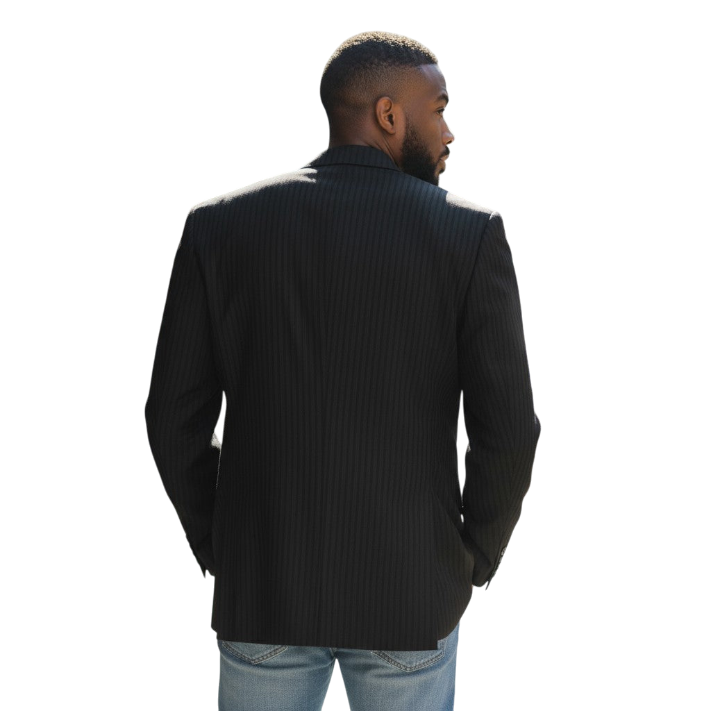 Pinstripe Power Play Blazer: Elevate Your Authority Game