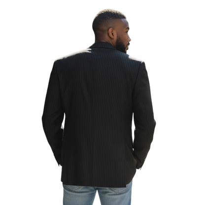 Pinstripe Power Play Blazer: Elevate Your Authority Game