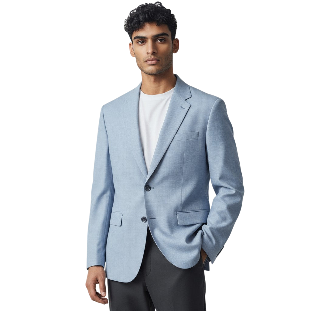 Sky's the Limit Chic Light Blue Blazer