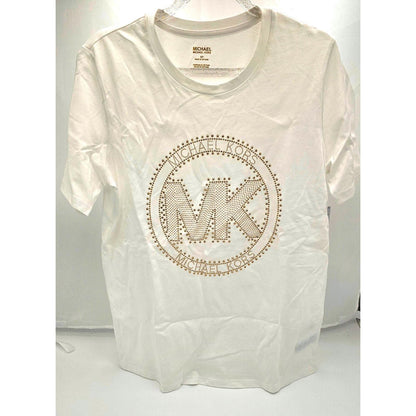 MK Logo T-Shirt - Classic Comfort with a Bling Twist