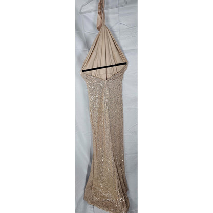 Dazzling Pink Sequin Knee-Length Party Dress - Shine Bright