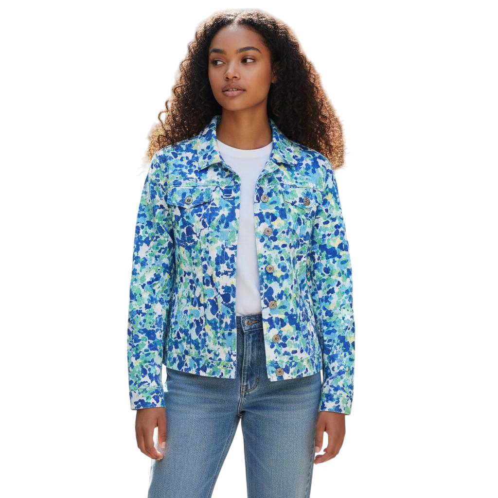 Floral Fiesta Women's Casual Jacket - Button Up Your Style!