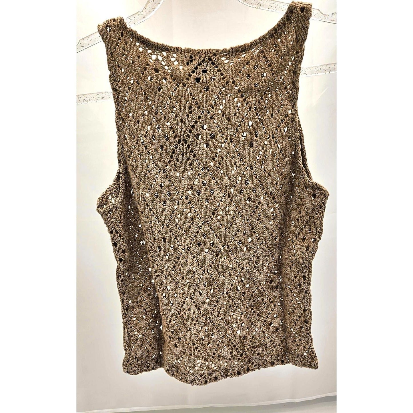 Crochet Sleeveless Sweater Tank Top [MASTER]