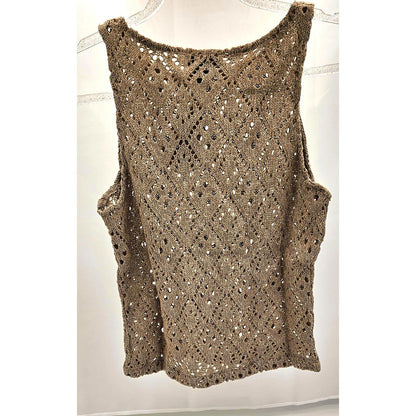 Crochet Sleeveless Sweater Tank Top [MASTER]