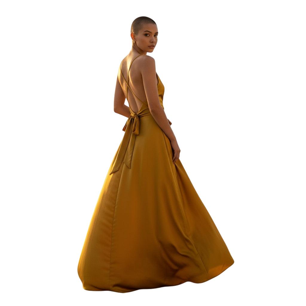 Golden Hour Elegance: The Satin Slip Dress