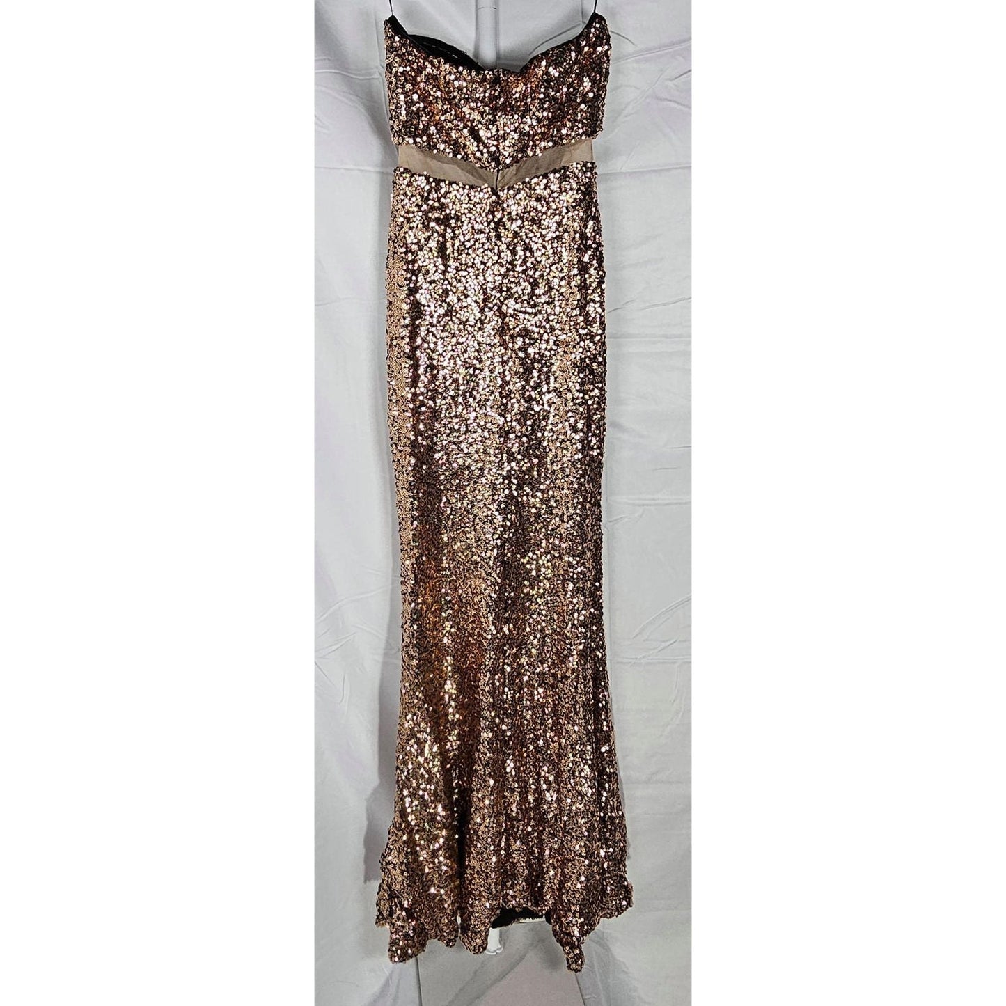 Sparkle Like You Mean It: Sequin Strapless Evening Gown