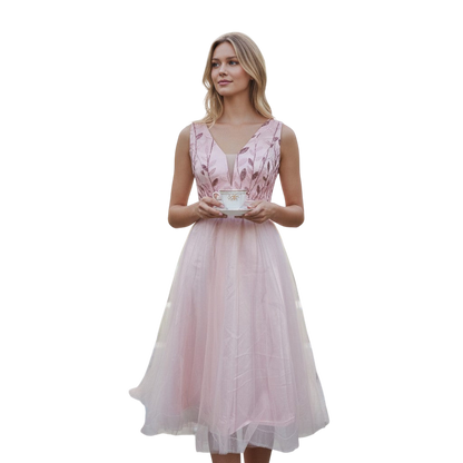 Blush Blossom Party Dress: Dance Like Everyone's Watching
