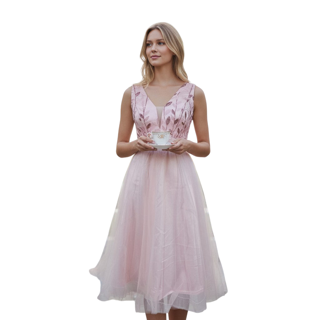 Blush Blossom Party Dress: Dance Like Everyone's Watching
