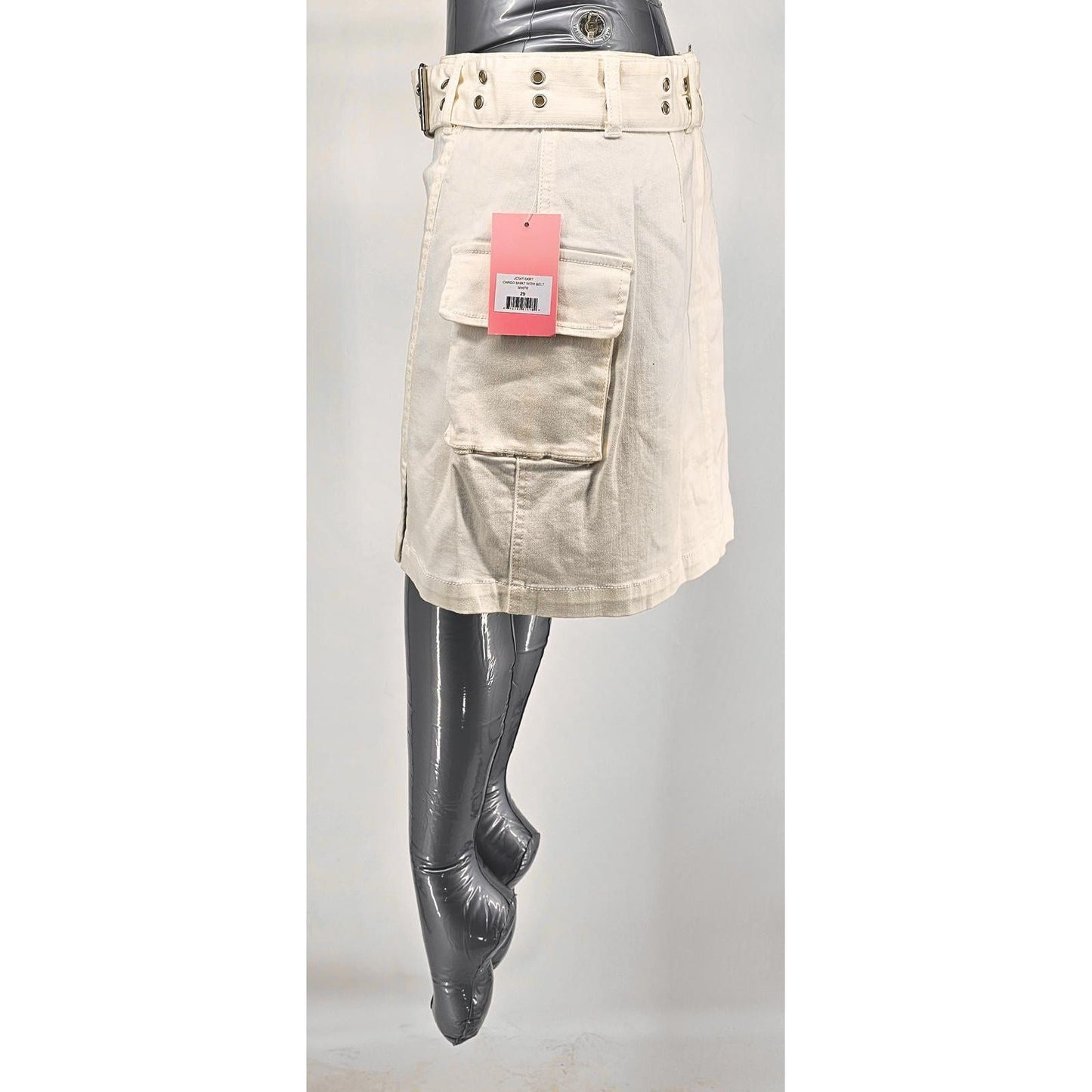 Denim Cargo Skirt w Utility Meets Style!