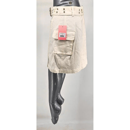Denim Cargo Skirt w Utility Meets Style!