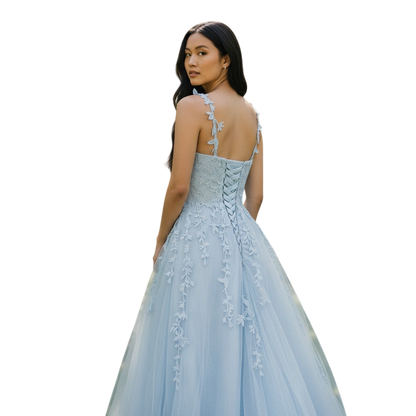 Sky-Blue Daydream Maxi Dress: Float into Style!