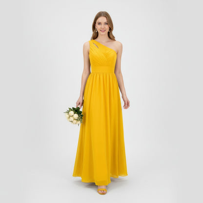 Mustard Sun Through Floating Chiffon