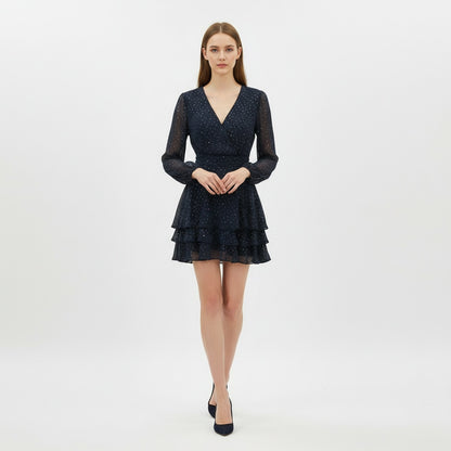Navy Chiffon With Nothing to Hide