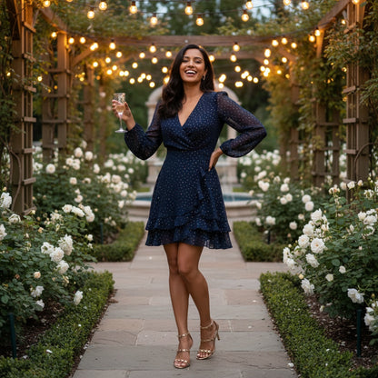 Navy Chiffon With Nothing to Hide