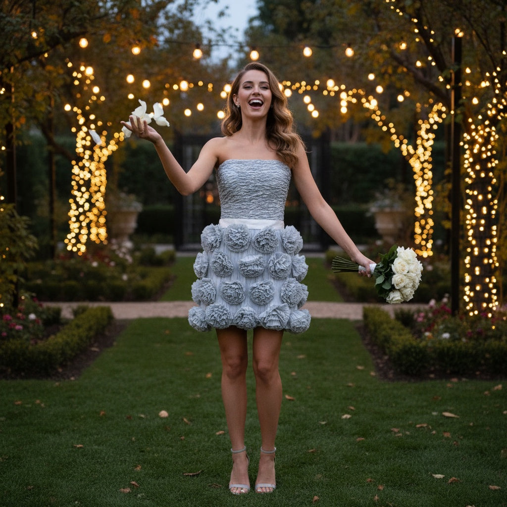 Silver Caught in Floral and Light