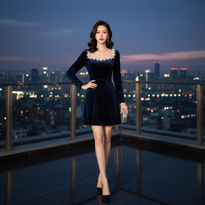 Navy Velvet and Winter Intention