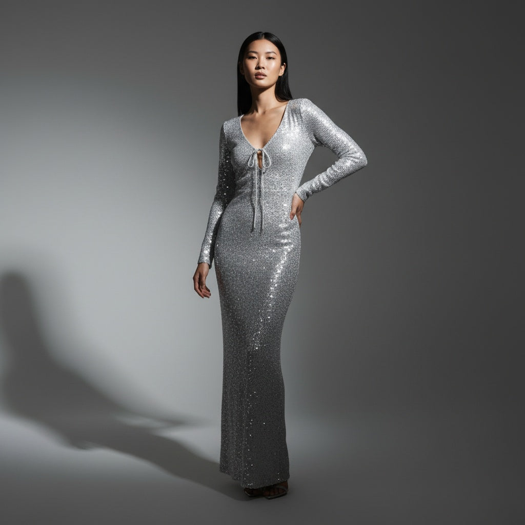Silver Sequins and Second Skin