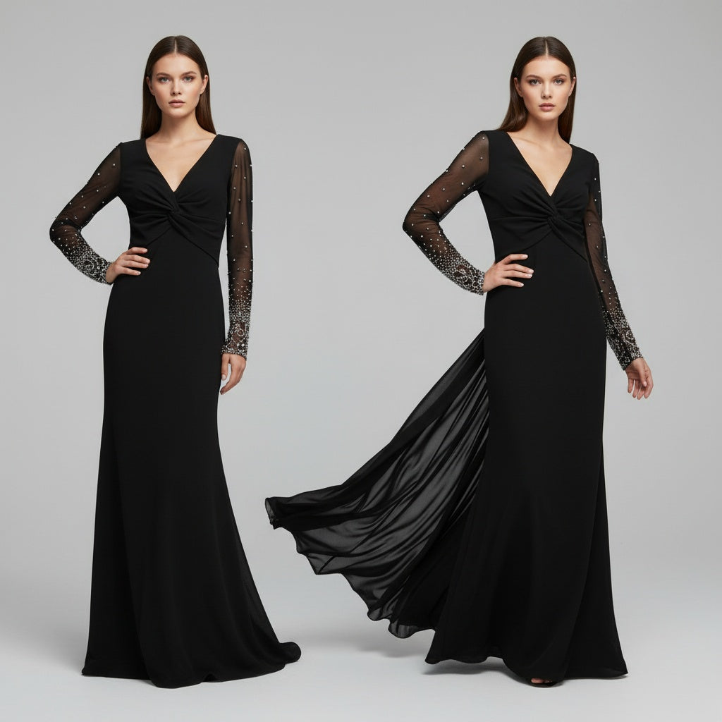 Black Crepe and Sharp Precision