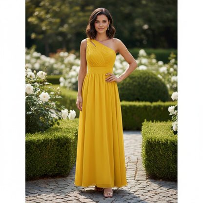 Mustard Sun Through Floating Chiffon