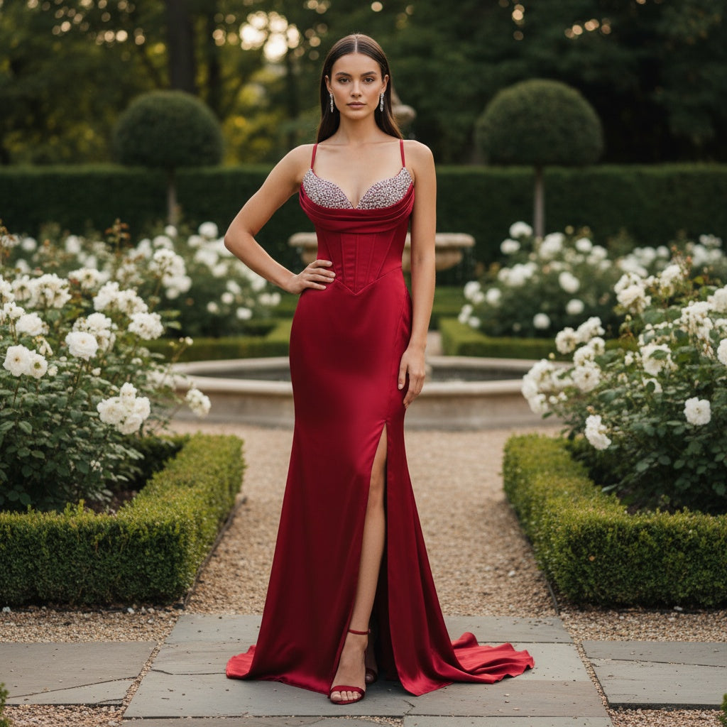 Red Satin Poured Into Fire