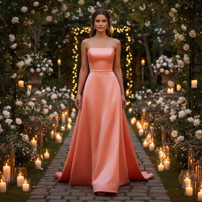 Coral Satin Swept Into Summer