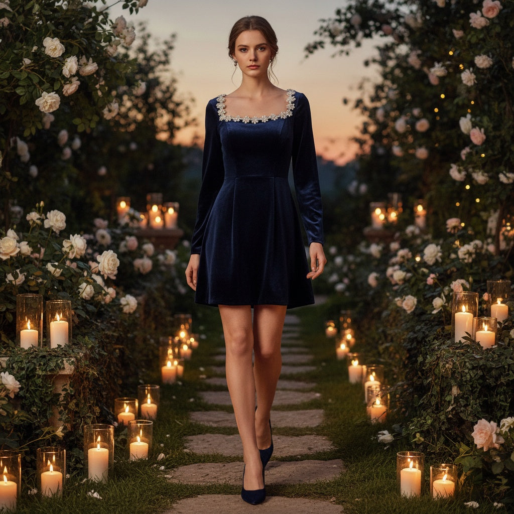 Navy Velvet and Winter Intention