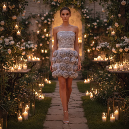 Silver Caught in Floral and Light