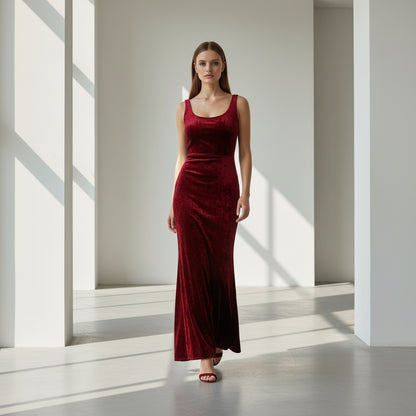 Velvet Vixen: The Berry Divine Evening Gown