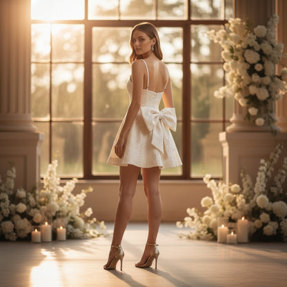Whimsical Charm: The Bow-tiful Party Dress