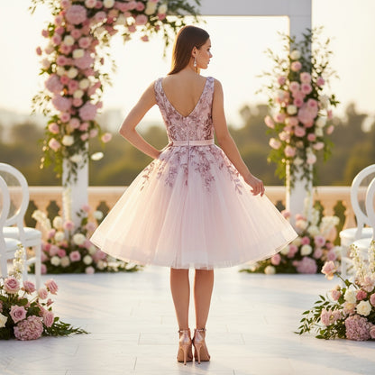 Blush Blossom Party Dress: Dance Like Everyone's Watching