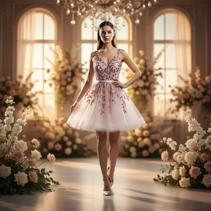 Blush Blossom Party Dress: Dance Like Everyone's Watching