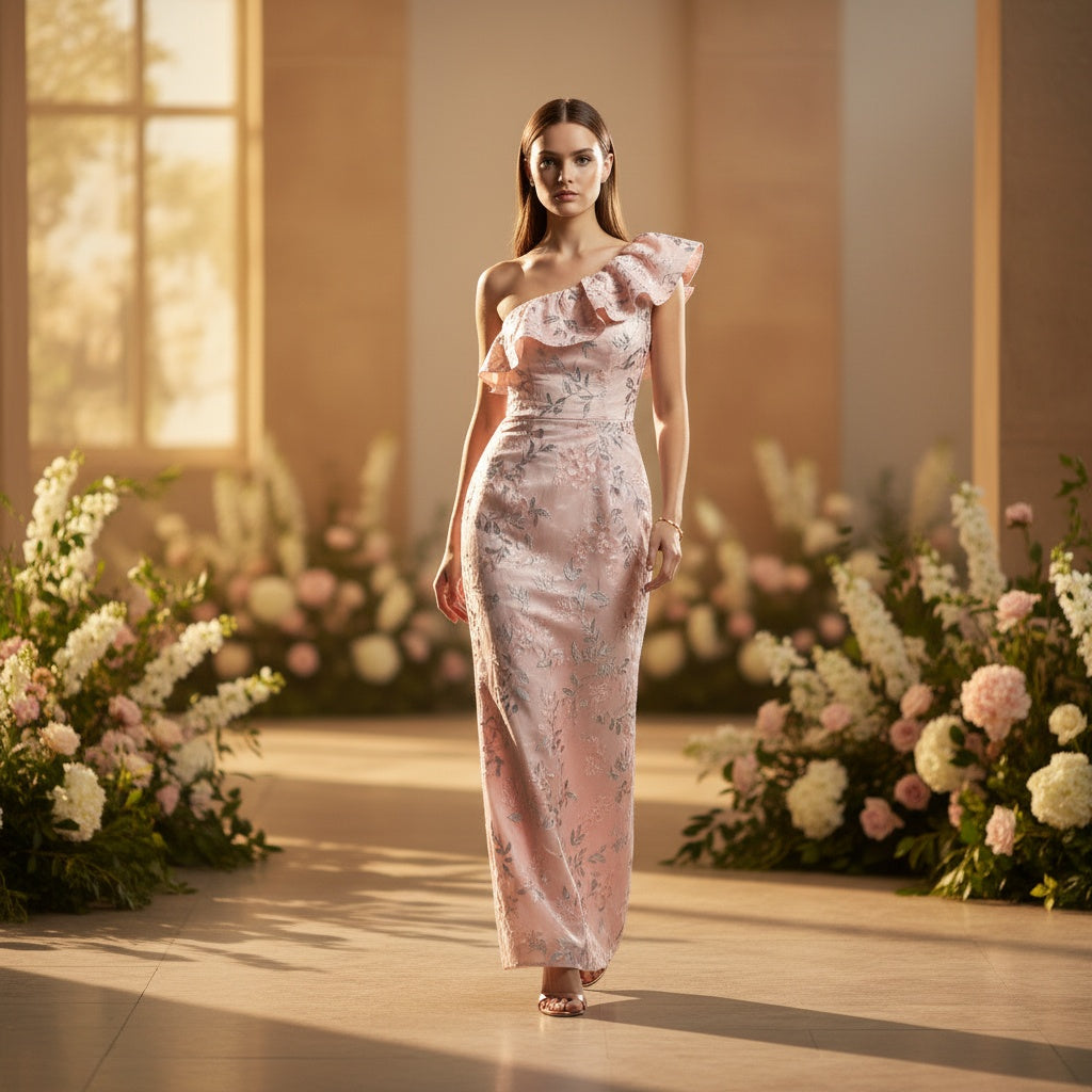 Whimsical Blooms Evening Gown: Elegance Meets Playfulness