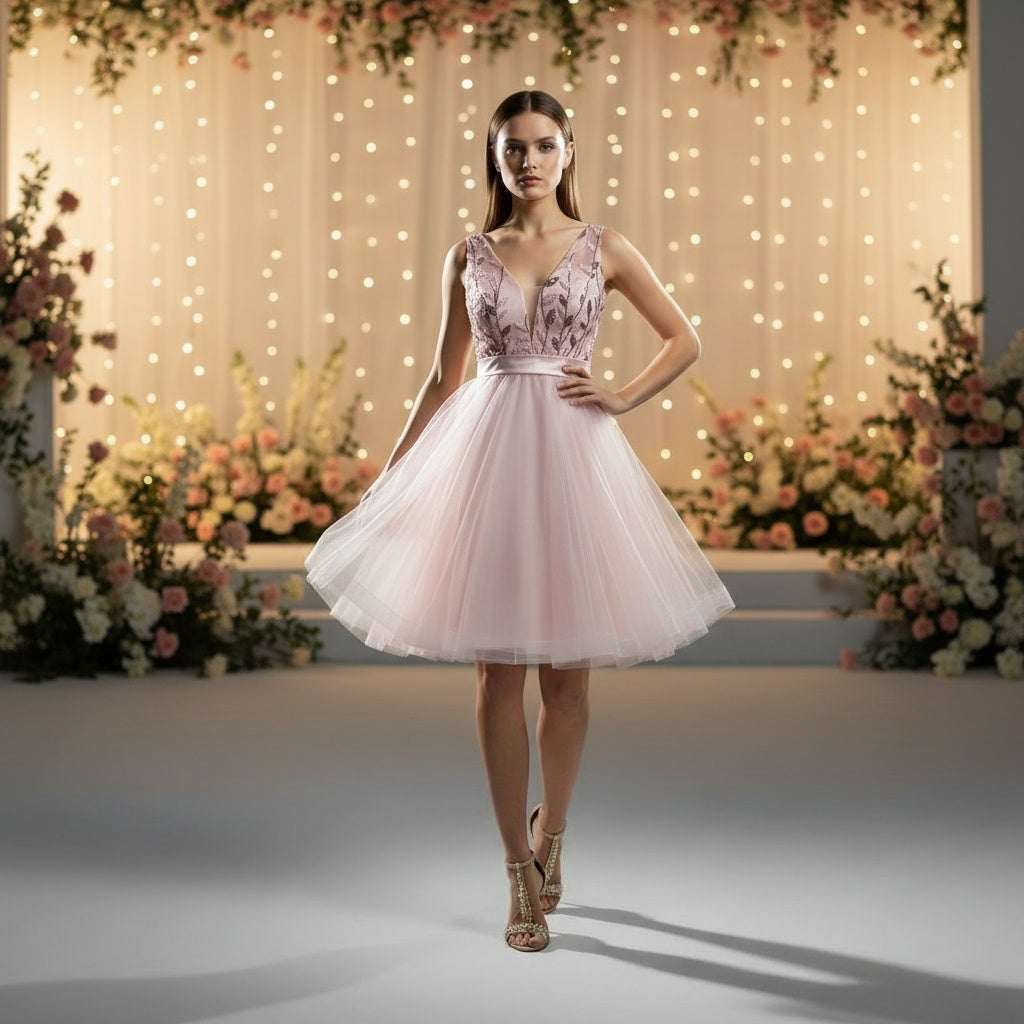 Blush Blossom Party Dress: Dance Like Everyone's Watching
