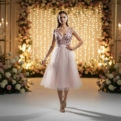 Blush Blossom Party Dress: Dance Like Everyone's Watching
