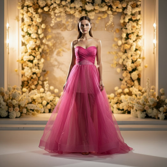 Bubblegum Bliss Evening Gown: Flutter into Fabulousness!